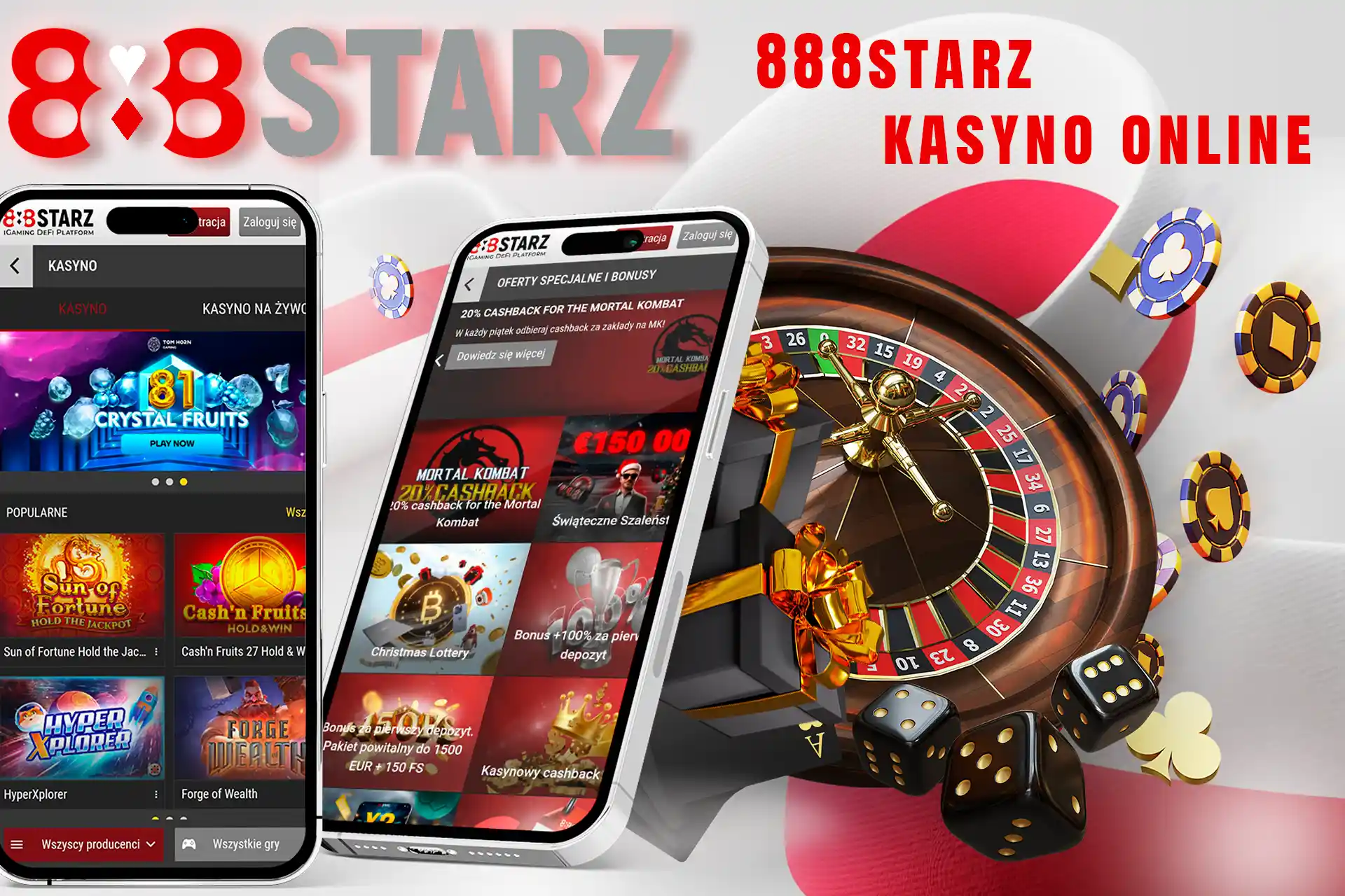 Mnóstwo gier kasynowych, bonusów, aplikacji mobilnej w 888Starz Polska