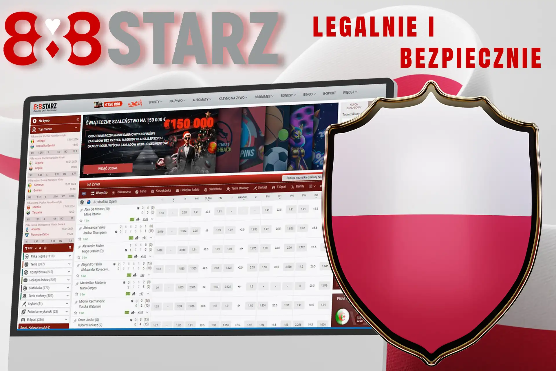888Starz to legalne kasyno w Polsce