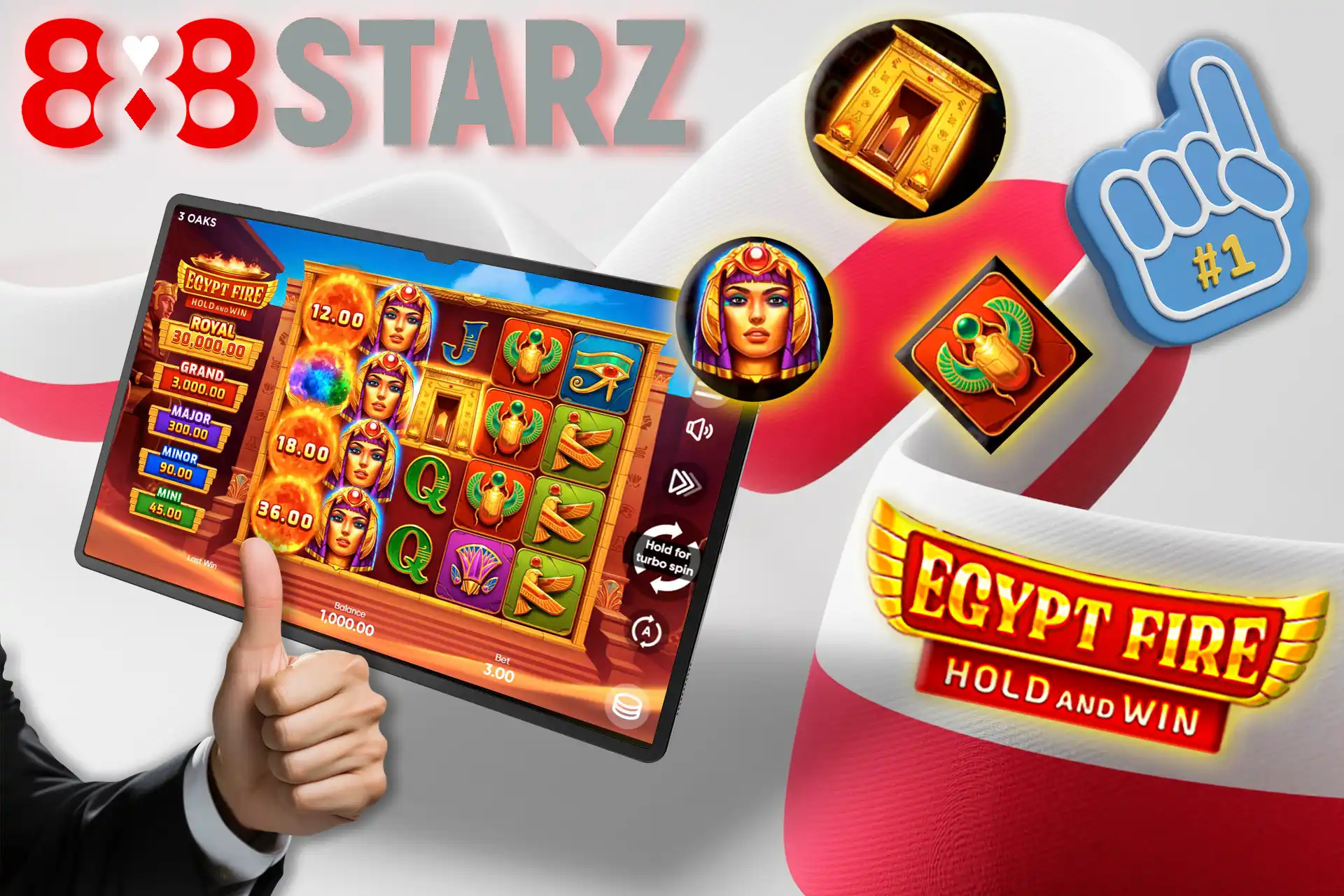 Cechy najlepszej gry Egypt Fire: Hold and Win