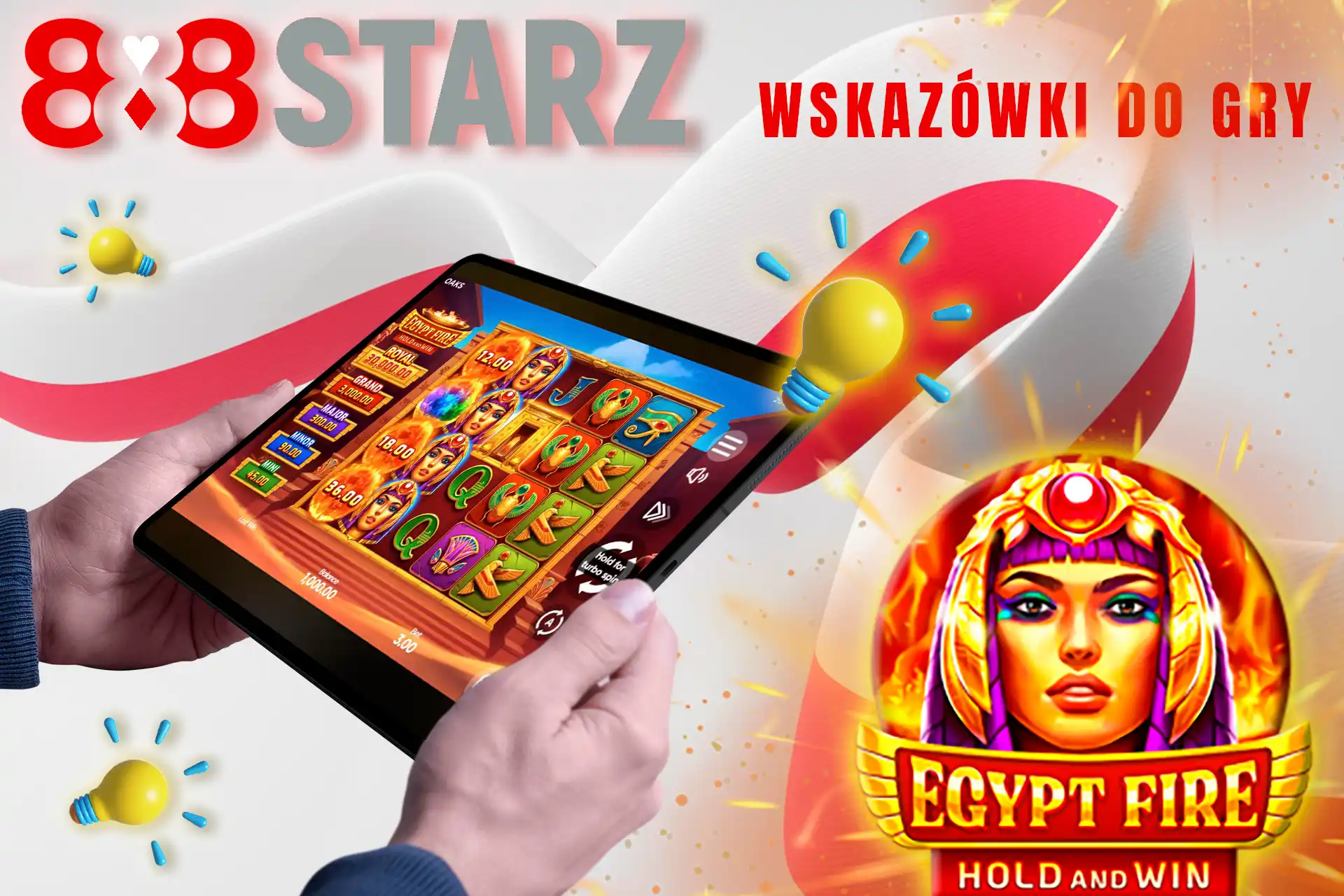 Wskazówki dotyczące gry w Egypt Fire: Hold and Win na 888starz