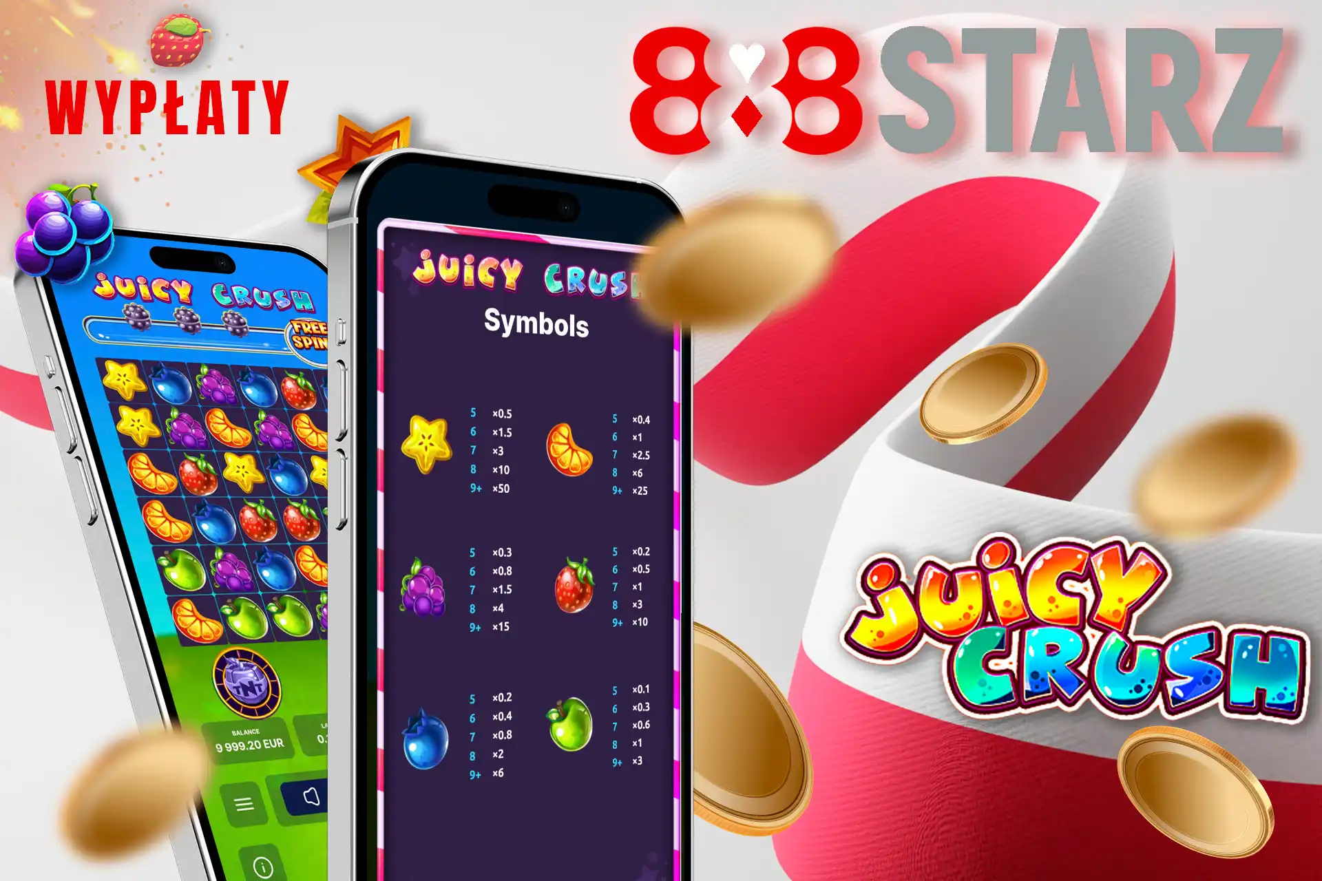 Wypłaty Juicy Crush na 888starz